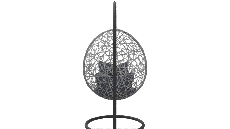 Stylish Hanging Egg Chair Model - Professional 3D Model Render 5