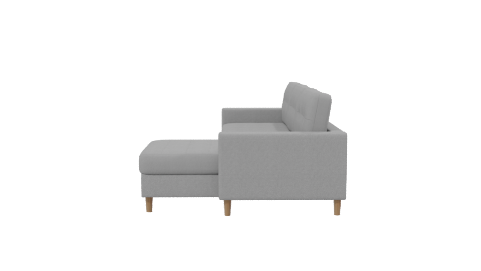 Modern Grey Sofa 3D Model - Professional 3D Model Render 2