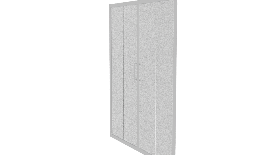 Stylish Double Glass Door Model - Professional 3D Model Render 13