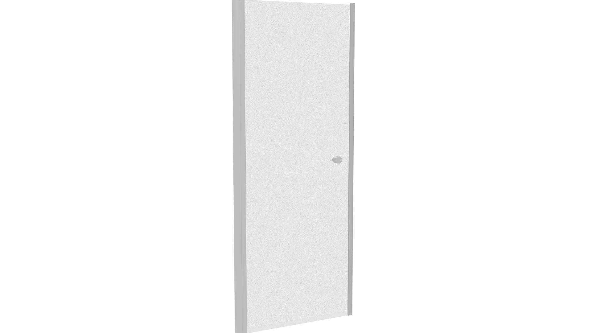 Stylish Modern Glass Door Model - Professional 3D Model Render 10