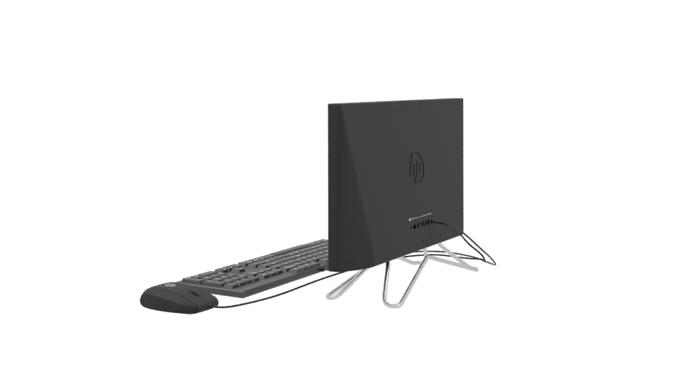 Sleek All-in-One Desktop Computer 3D Model - Professional 3D Model Render 3