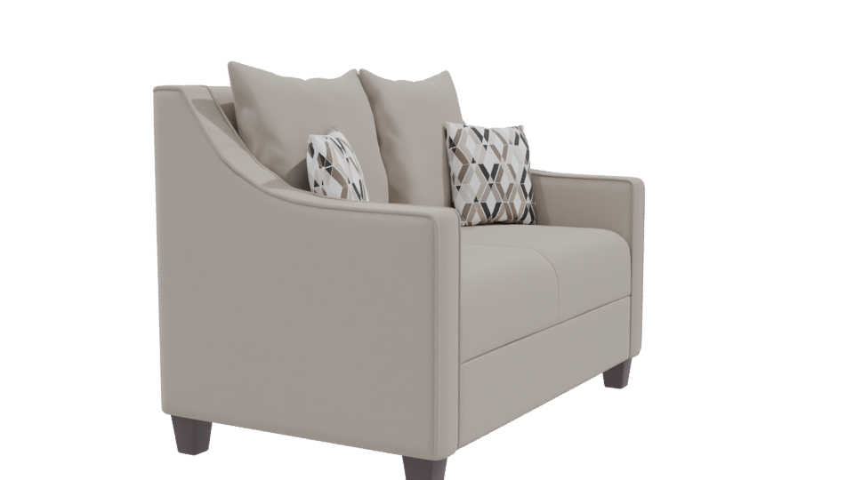 Elegant Minimalist Love Seat 3D - Professional 3D Model Render 9