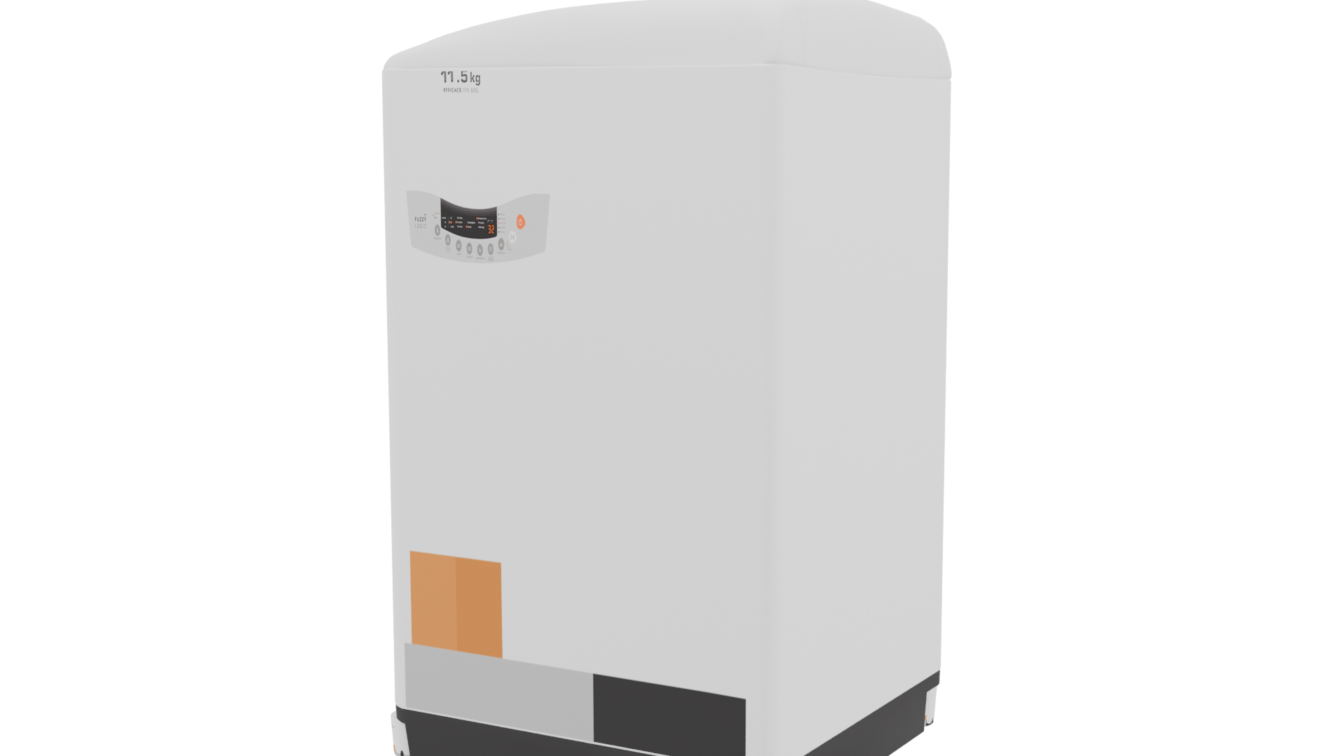 Compact Modern Washing Machine 3D Model - Professional 3D Model Render 3