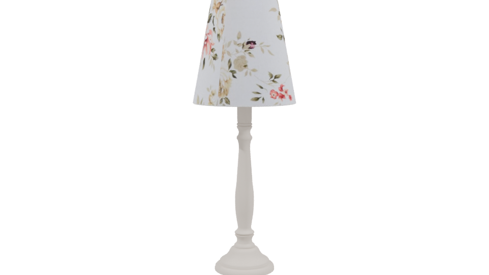 Floral Table Lamp 3D Model - Professional 3D Model Render 3