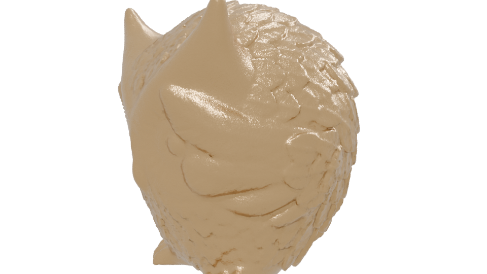 Stylized Owl Figurine 3D Model - Professional 3D Model Render 13