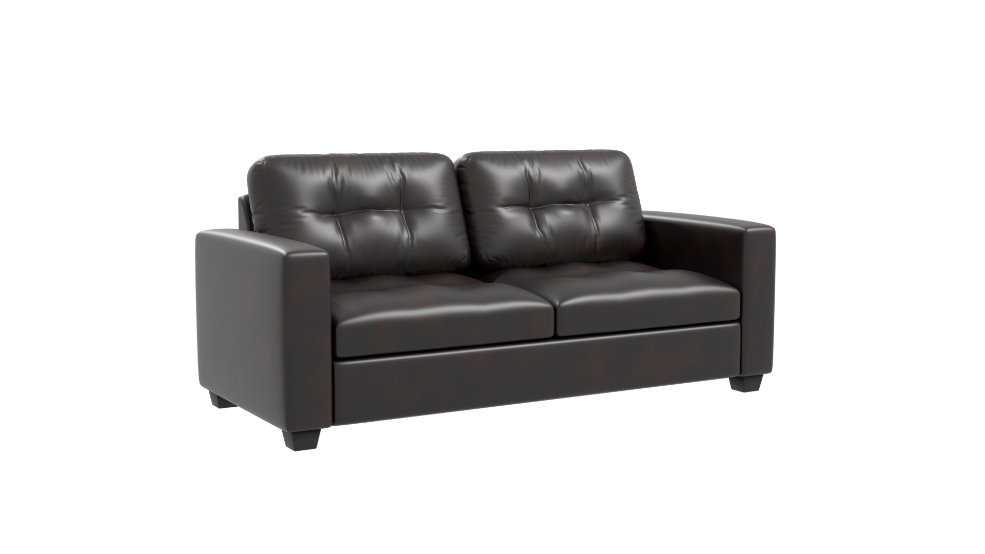 Stylish Modern Leather Sofa 3D Model - Professional 3D Model Render 25