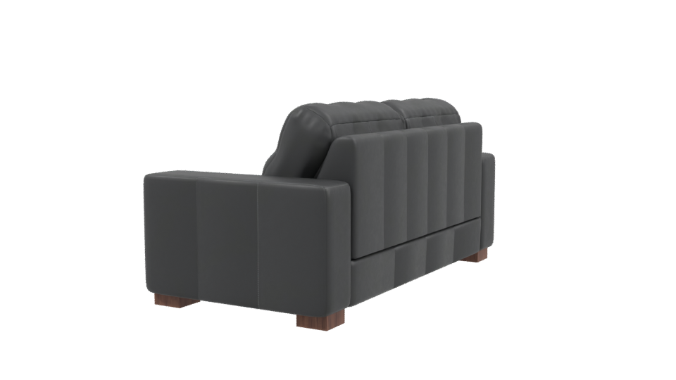 Stylish Modern Leather Sofa 3D - Professional 3D Model Render 3