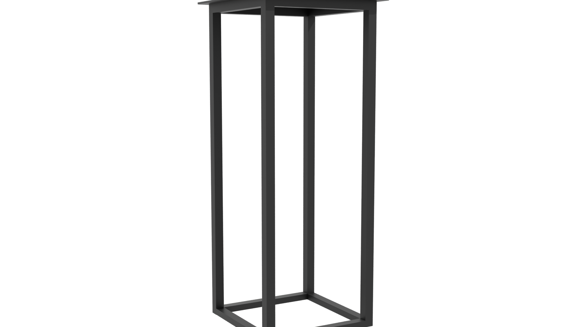 Minimalist Metal Display Stand 3D - Professional 3D Model Render 10