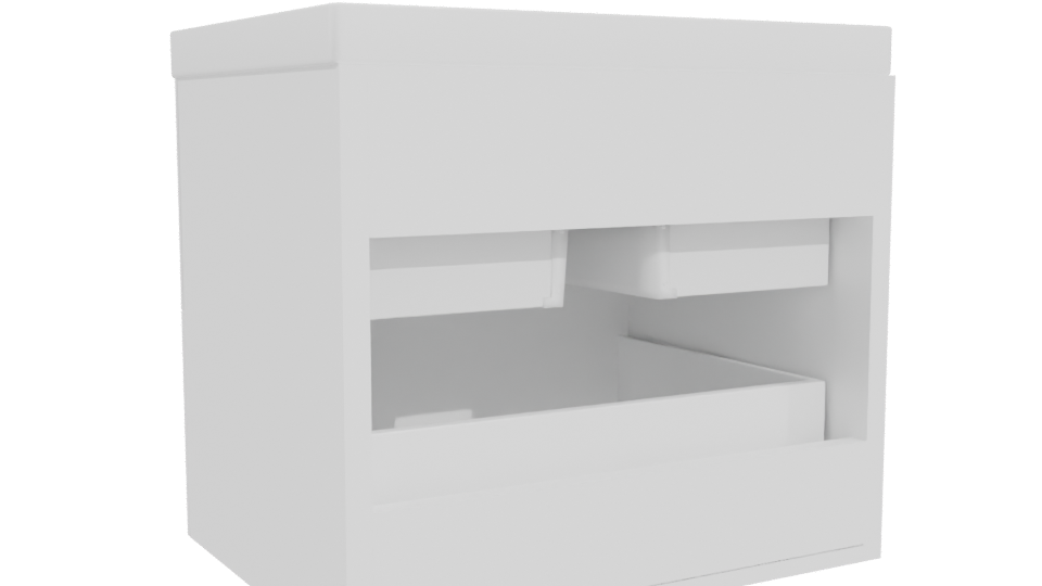 Stylish Storage Bin 3D Model - Professional 3D Model Render 4