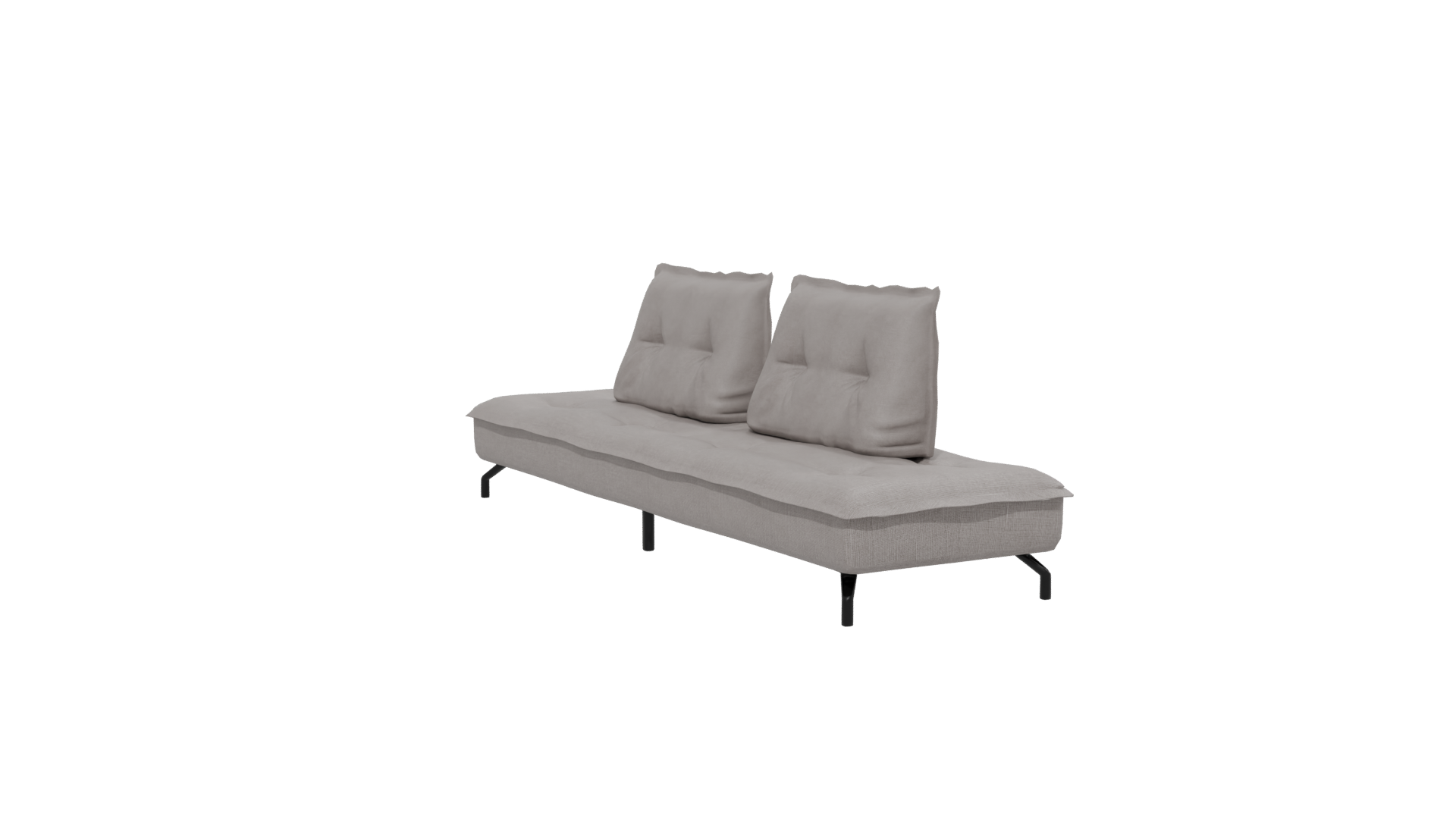 Contemporary Fabric Sofa with Cushions 3D Model - Professional 3D Model Render 13