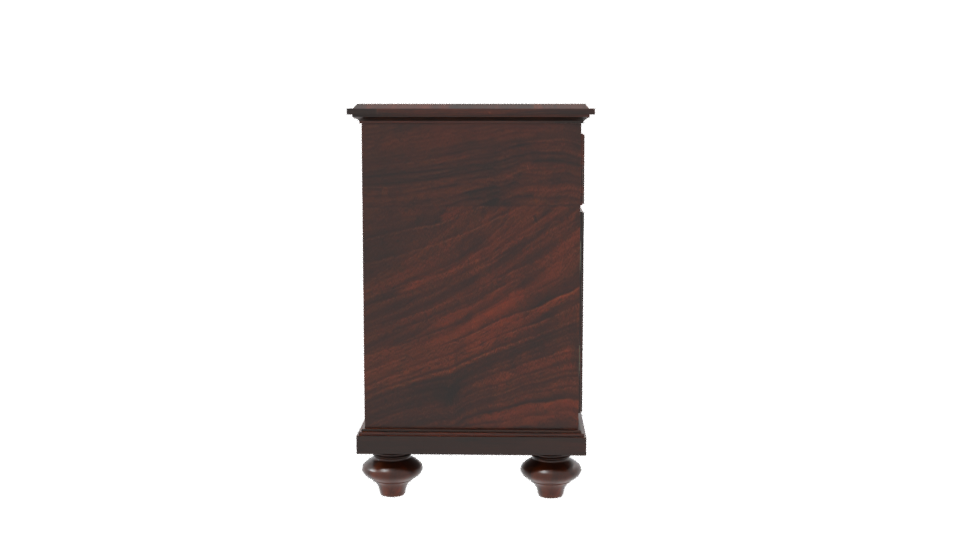 Elegant Wooden Sideboard Model - Professional 3D Model Render 8