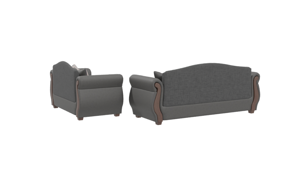 Elegant Fabric Sofa 3D Model - Professional 3D Model Render 4