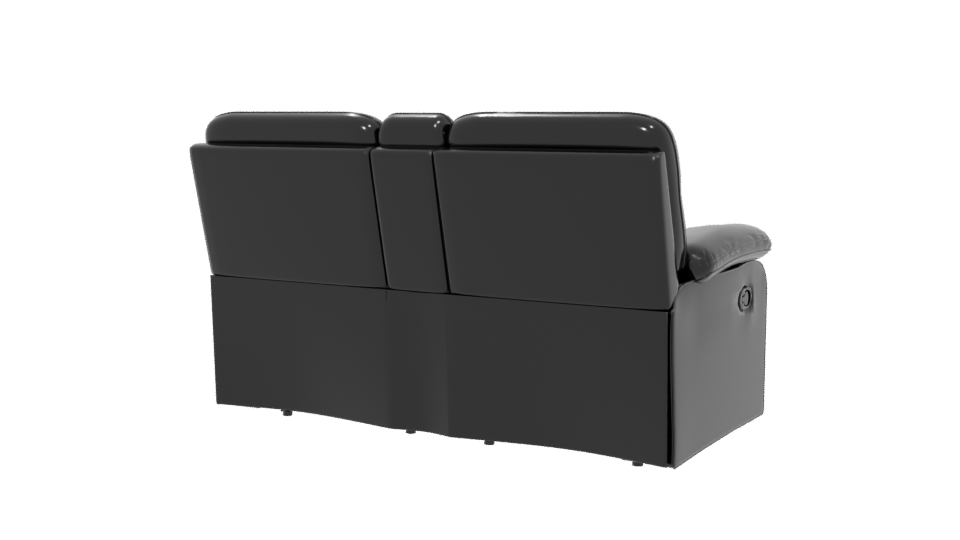 Stylish Leather Reclining Sofa 3D Model - Professional 3D Model Render 6