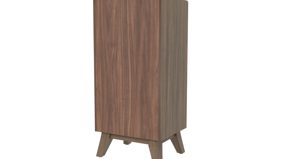Stylish Modern Wooden Chest of Drawers 3D Model - Professional 3D Model Render 6