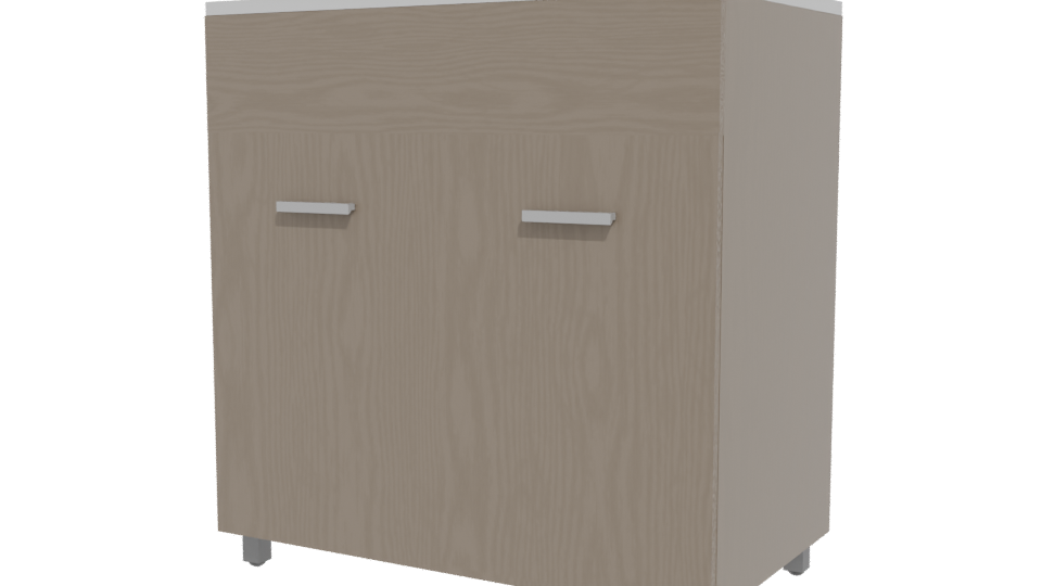 Minimalist Wood Cabinet 3D Model - Professional 3D Model Render 12
