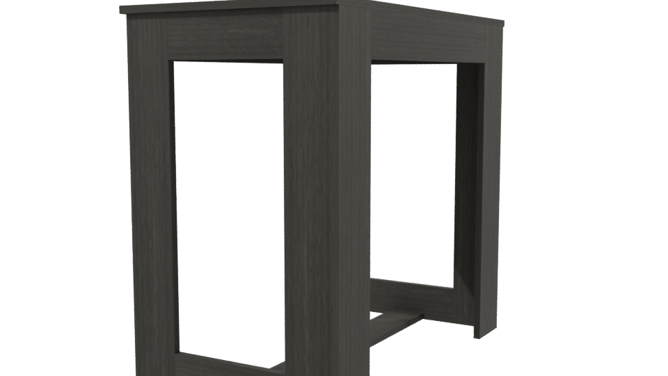 Sleek Modern Writing Desk 3D Model - Professional 3D Model Render 3