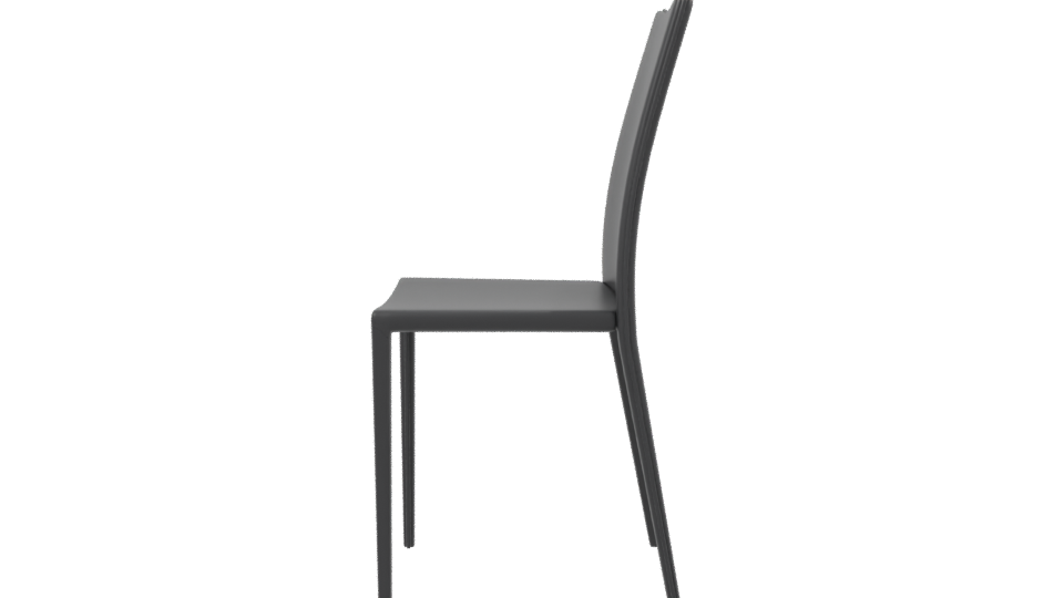 Sleek Modern Dining Chair 3D Model - Professional 3D Model Render 2