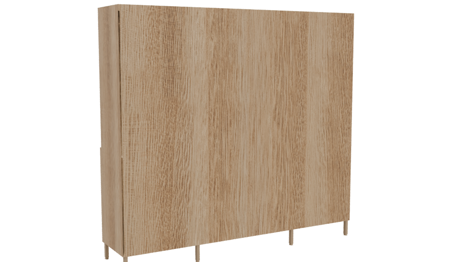 Stylish Modern Kitchen Cabinet 3D Model - Professional 3D Model Render 4