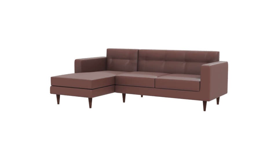 Stylish Modern L-Shaped Sofa 3D Model - Professional 3D Model Render 12