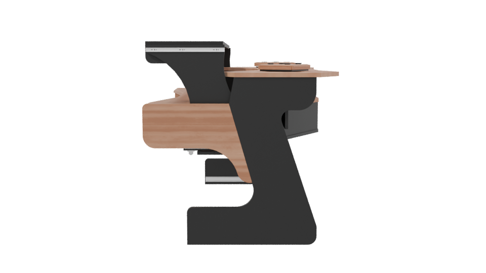 Miza X2 Flex Modern Desk 3D - Professional 3D Model Render 2