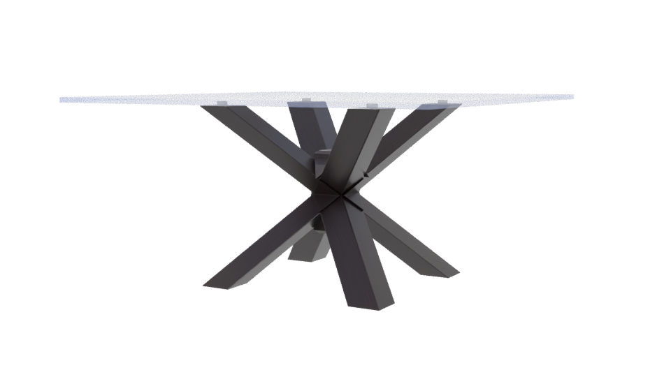 Contemporary Glass Dining Table 3D - Professional 3D Model Render 6