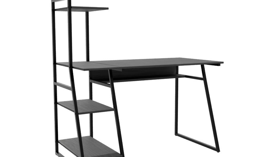 Contemporary Office Desk 3D Model - Professional 3D Model Render 10