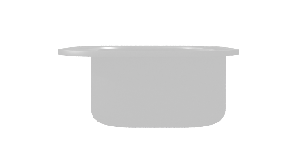 Modern Stainless Steel Sink Model - Professional 3D Model Render 8