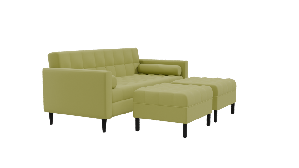 Contemporary Corner Sofa Model - Professional 3D Model Render 9