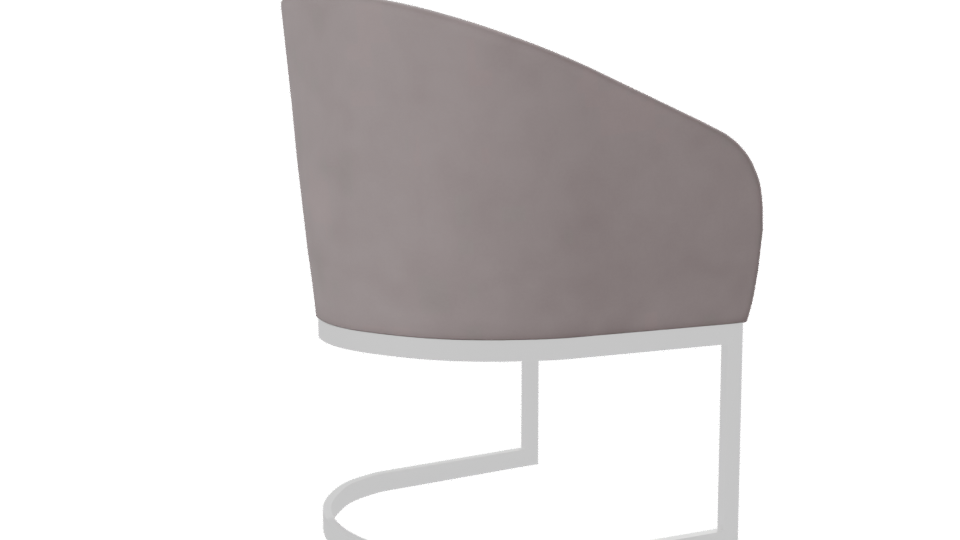 Minimalist Fabric Accent Chair 3D - Professional 3D Model Render 7