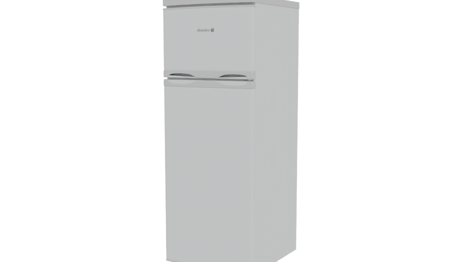 Stylish Top-Freezer Refrigerator 3D - Professional 3D Model Render 12