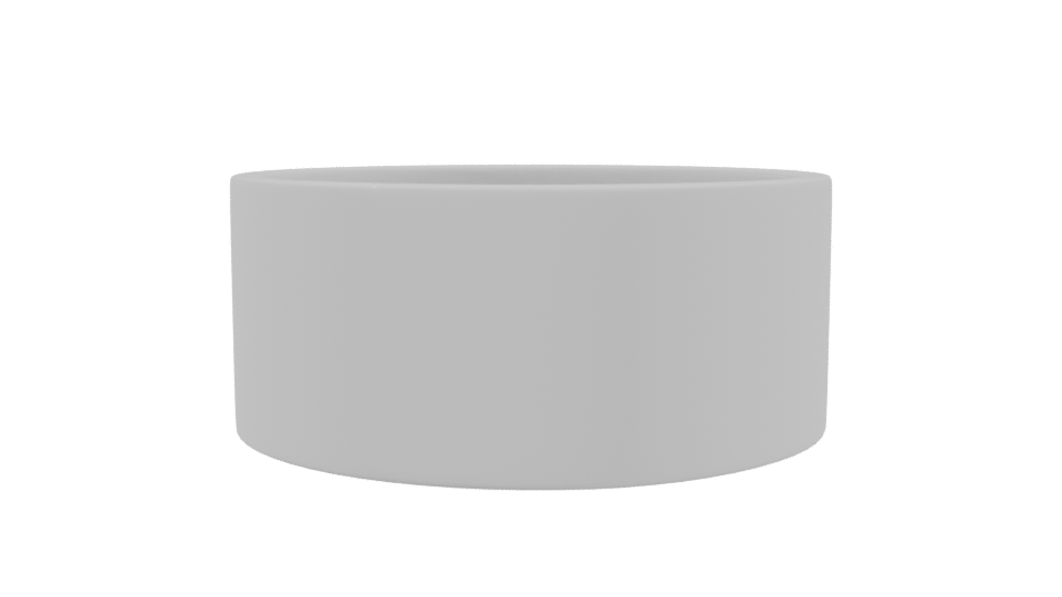 Minimalist Round Ceramic Bowl 3D - Professional 3D Model Render 3