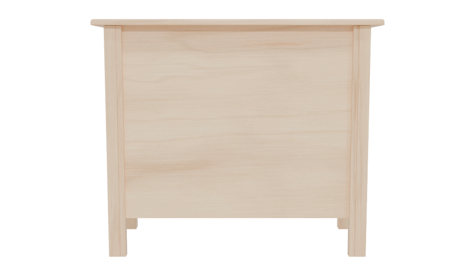 Minimalist Wooden Drawer Chest 3D - Professional 3D Model Render 5
