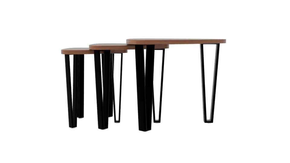 Stylish Modern Wooden Table 3D - Professional 3D Model Render 8