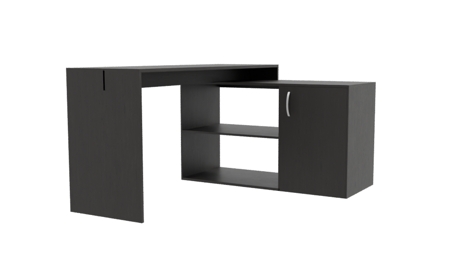 Minimalist Office Desk 3D Model - Professional 3D Model Render 9