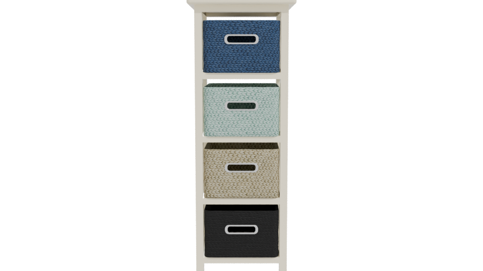 Multi-Drawer Storage Unit 3D - Professional 3D Model Render 11