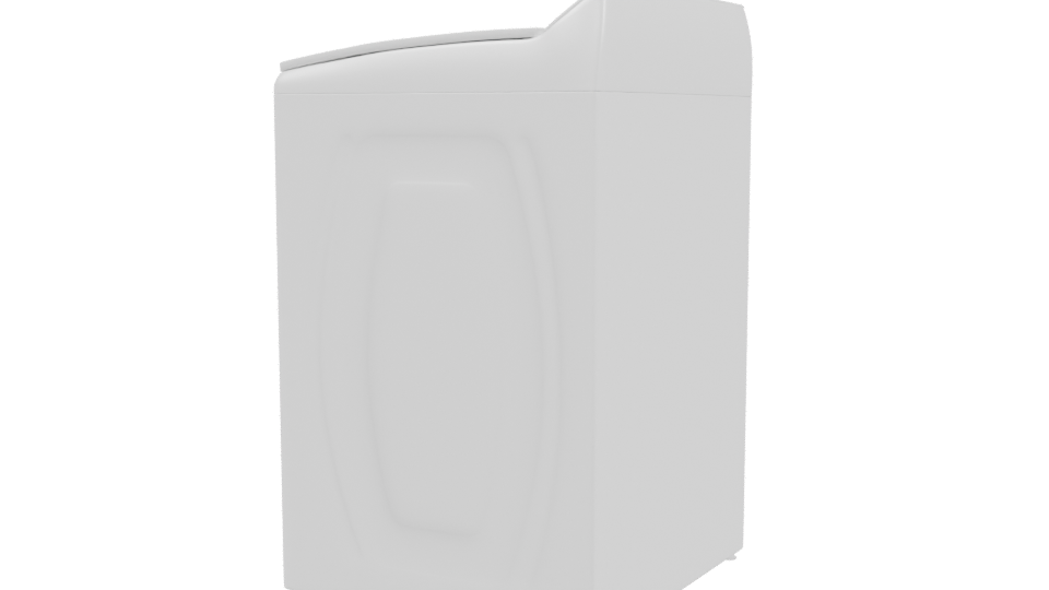Compact Top-Loading Washing Machine 3D Model - Professional 3D Model Render 3