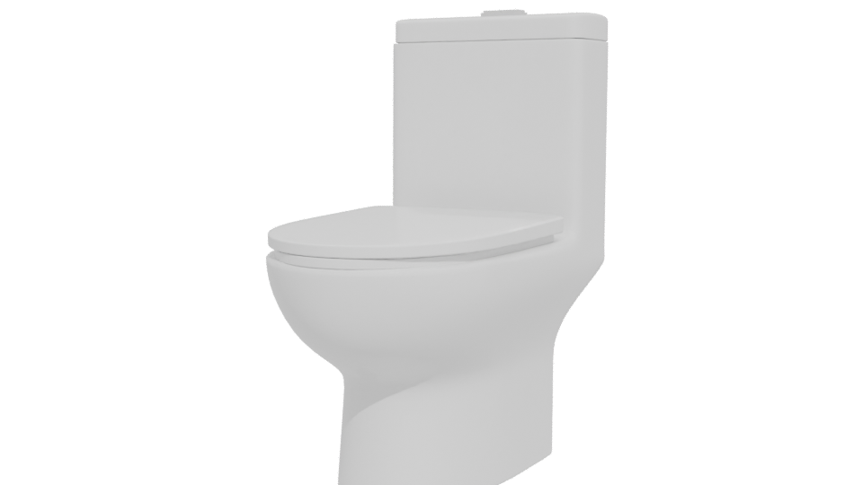 Sleek Modern Toilet 3D Model - Professional 3D Model Render 12