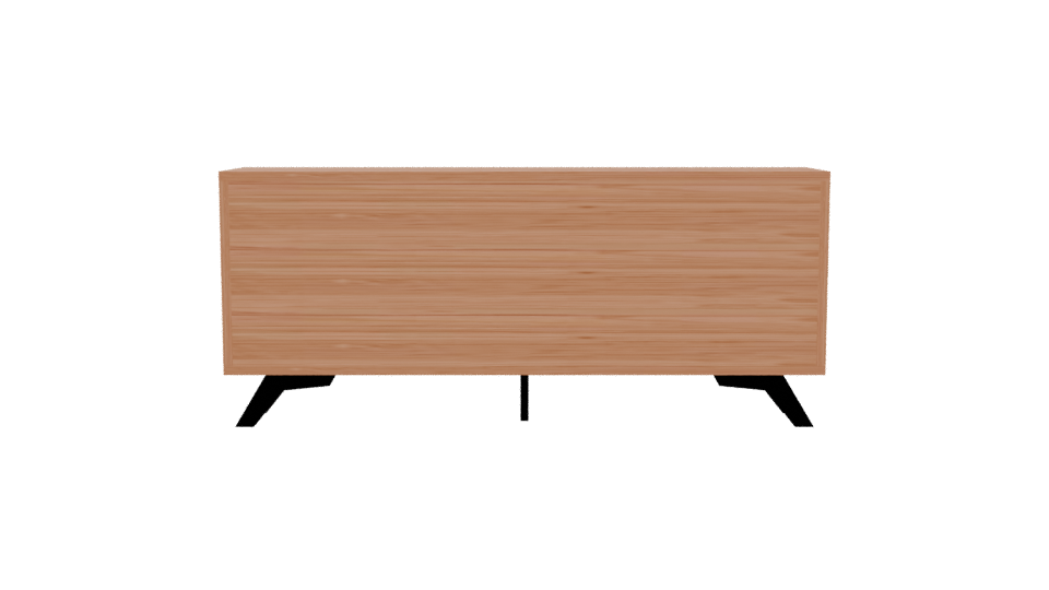 Stylish Wooden Storage Cabinet 3D - Professional 3D Model Render 5