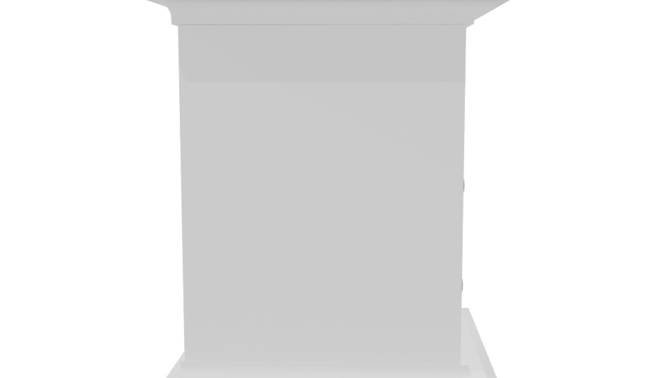 Elegant Minimalist Nightstand 3D Model - Professional 3D Model Render 8