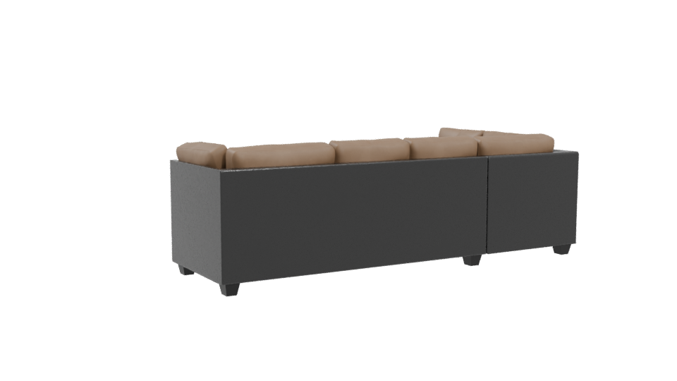 Cozy Sectional Sofa 3D Model - Professional 3D Model Render 4