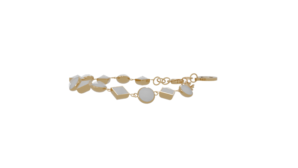 Elegant Gold Bracelet 3D Model - Professional 3D Model Render 7