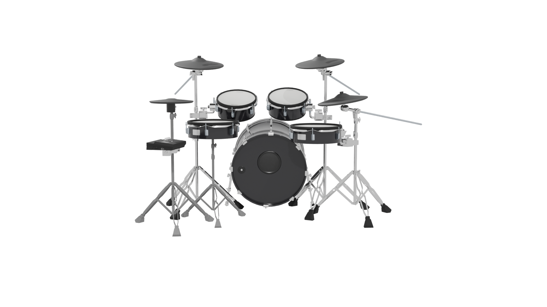 Realistic Drum Set 3D Model - Professional 3D Model Render 5