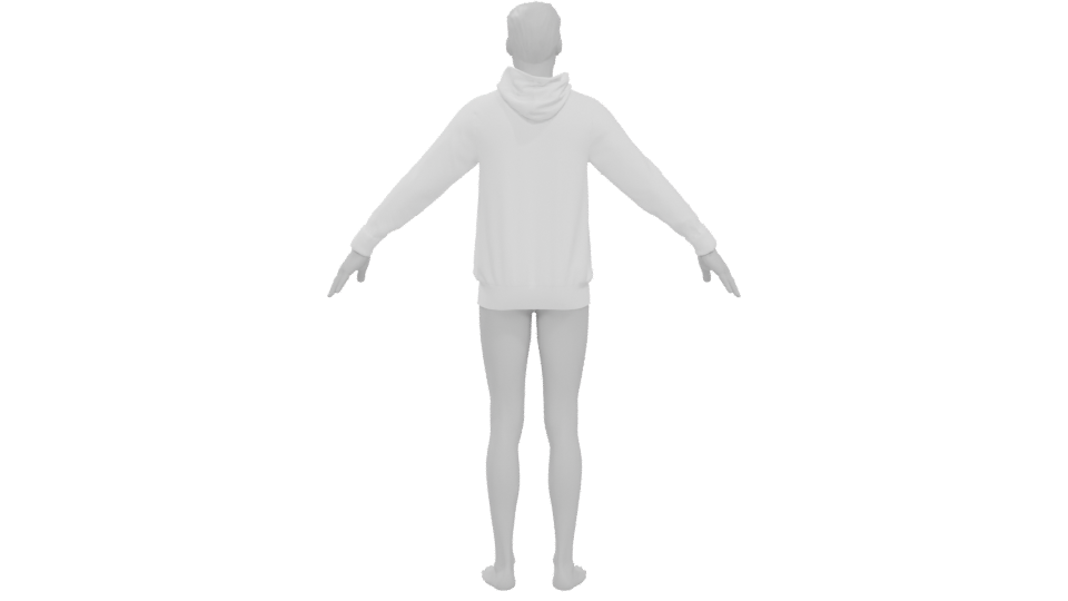 Stylish Hoodie 3D Model - Professional 3D Model Render 5