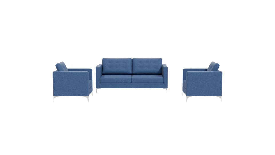 Stylish Sofa Set 3D Model - Professional 3D Model Render 11