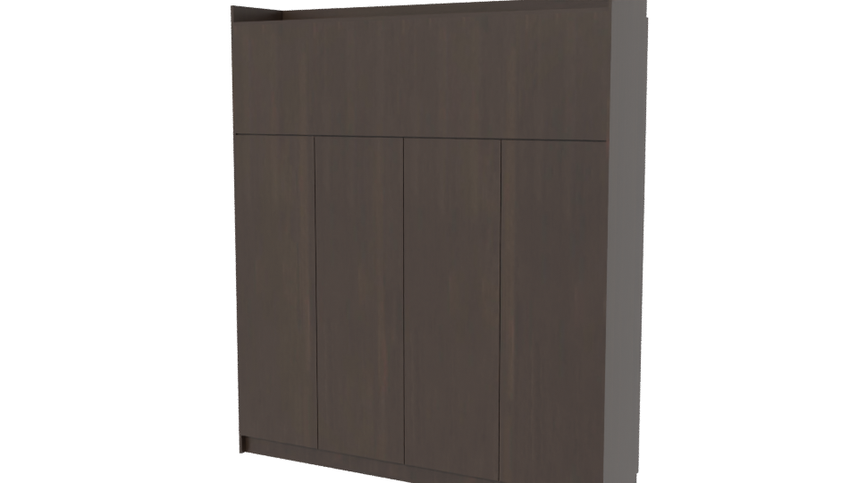 Elegant Mahogany Closet 3D Model - Professional 3D Model Render 6