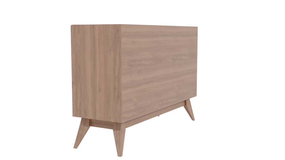 Scandinavian Storage Cabinet 3D - Professional 3D Model Render 3