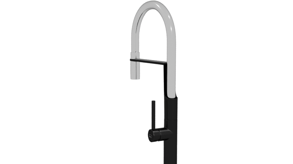 Stylish Modern Faucet 3D Model - Professional 3D Model Render 4