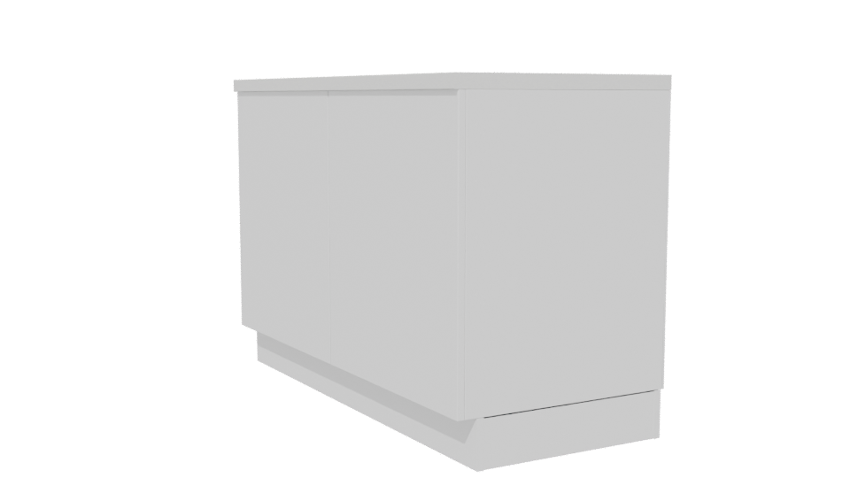 Contemporary Wooden Counter Model - Professional 3D Model Render 13