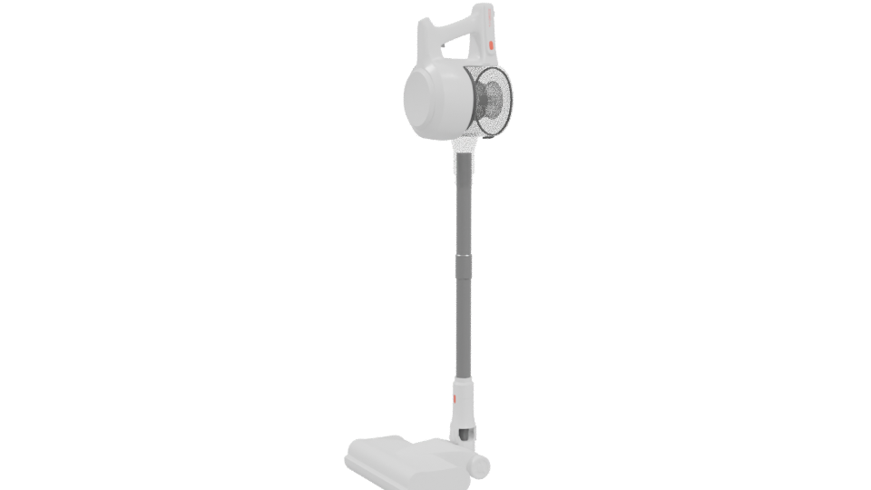 Compact Cordless Vacuum Cleaner Model - Professional 3D Model Render 4