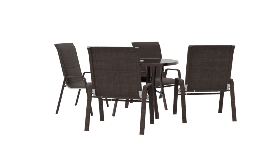 Stylish Outdoor Dining Set 3D - Professional 3D Model Render 7